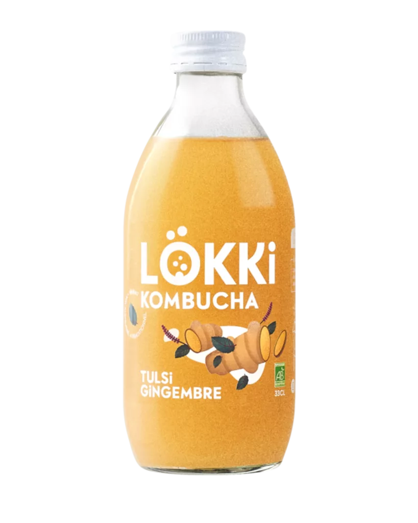 Kombucha Tulsi Gingembre — 33cl