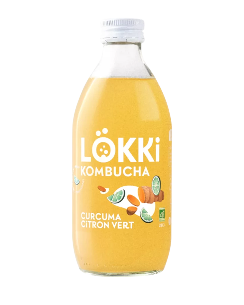 Kombucha Curcuma Citron Vert — 33cl